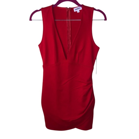 Revolve Superdown Skye V-Neck Mini Dress in Red Size S - Picture 2 of 9